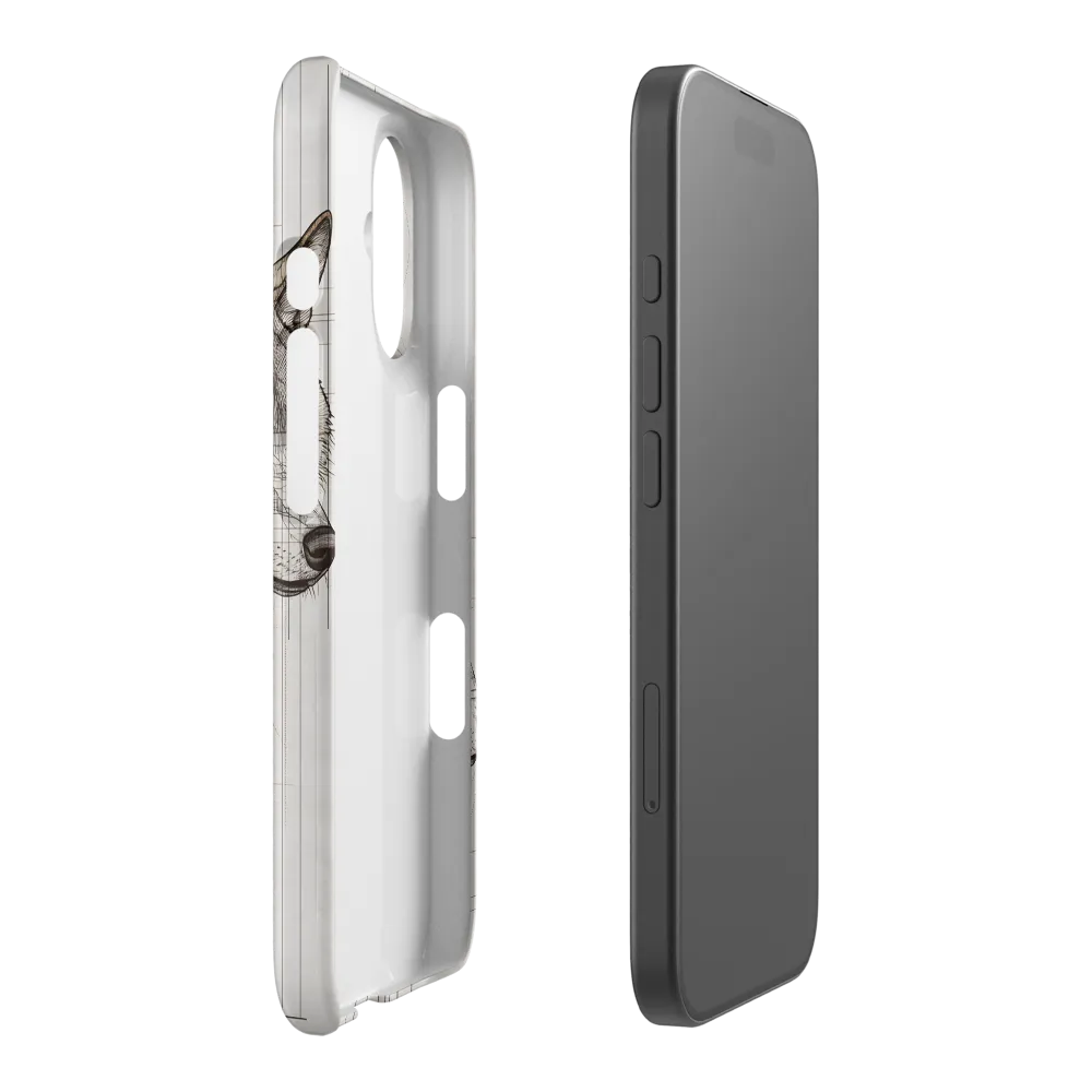 Geometric Harmony: The Essence of Wolves | Phone Case |  16 | Snap Case | Matte