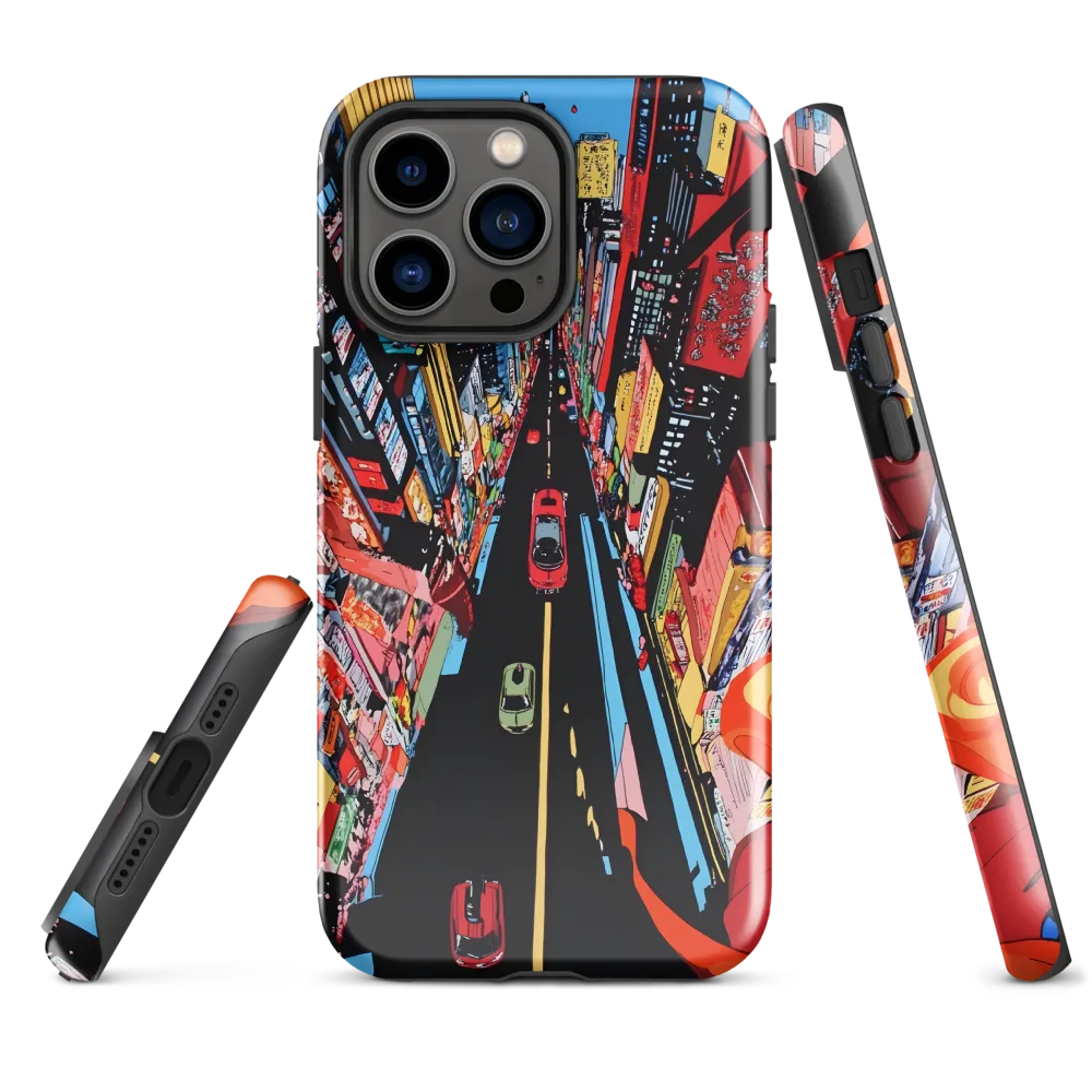 Urban Symphony: A Bird's-Eye View of Life | Phone Case |  14 Pro Max | Tough Case | Glossy