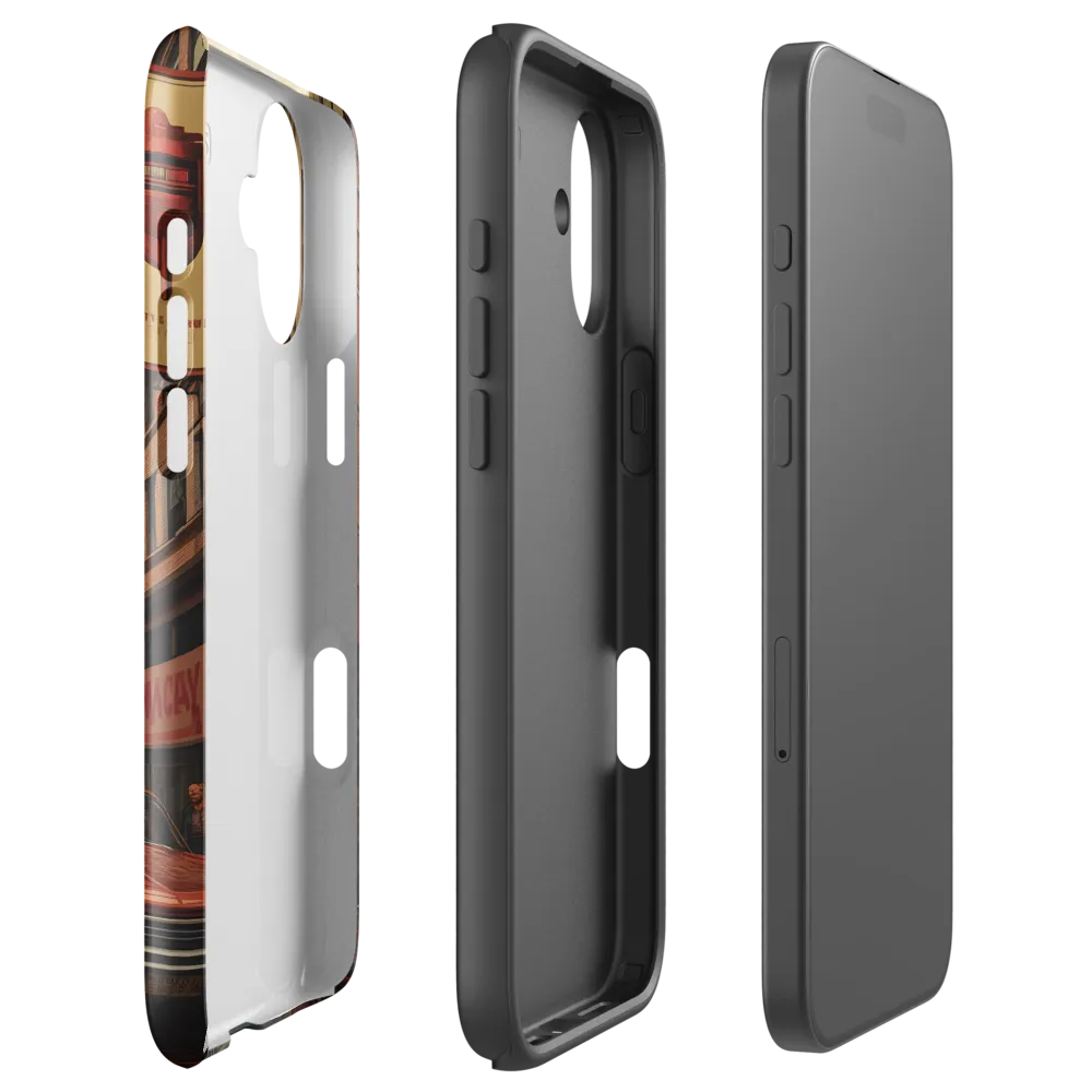 Nostalgic Cityscape: Reflections of a Forgotten Era | Phone Case |  16 Plus | Tough Case | Glossy