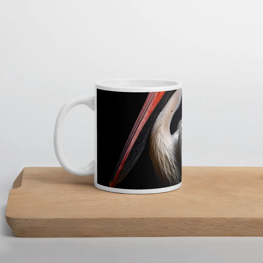 Majestic Pelican Portrait | Mug with White inside | 11 oz