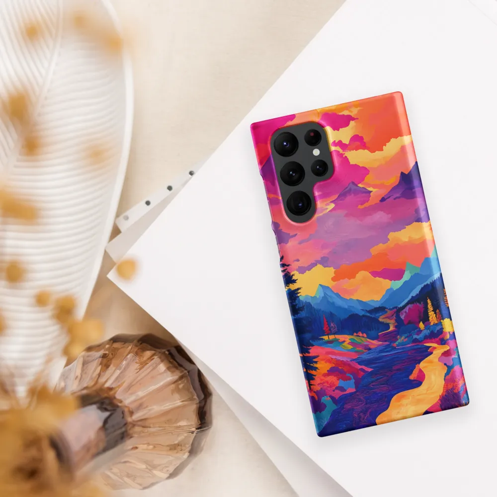 Radiant Serenity: A Surreal Landscape | Phone Case |  S22 Ultra | Snap Case | Matte