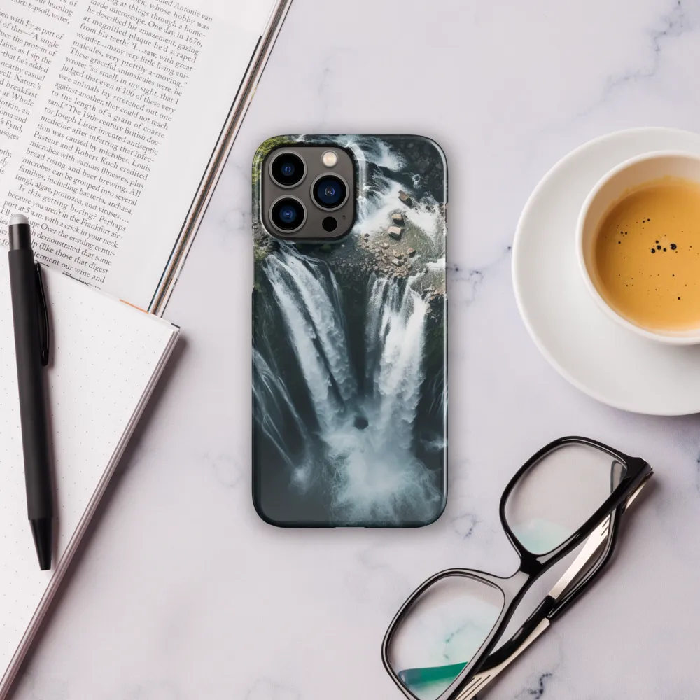 Nature's Power: The Cascading Waterfall | Phone Case |  13 Pro Max | Snap Case | Glossy