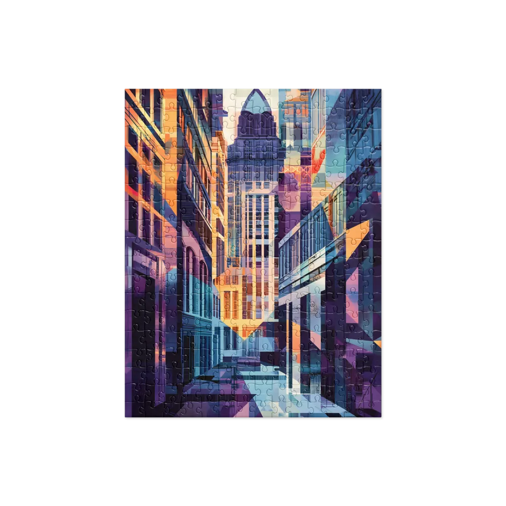 Urban Symphony: A Digital Cityscape | Jigsaw Puzzle | 252/520 pieces