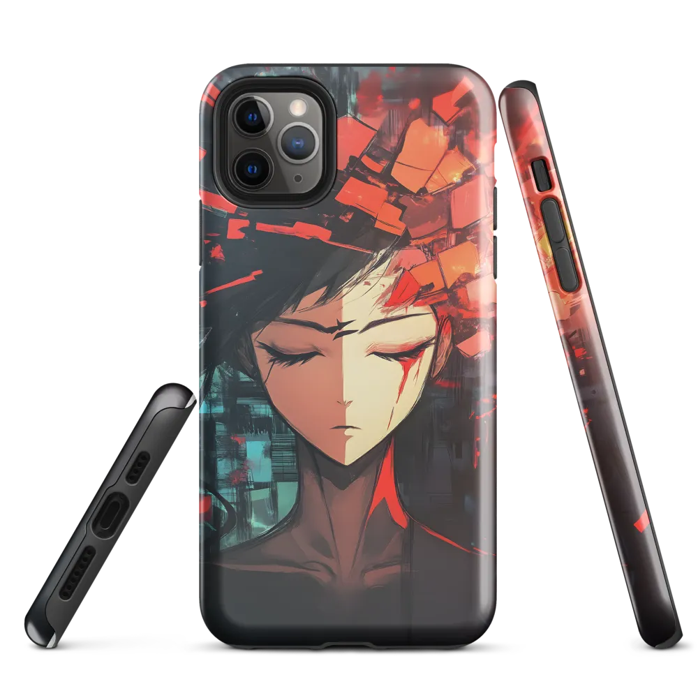 Fragmented Mind: The Silent Struggle | Phone Case |  11 Pro Max | Tough Case | Glossy