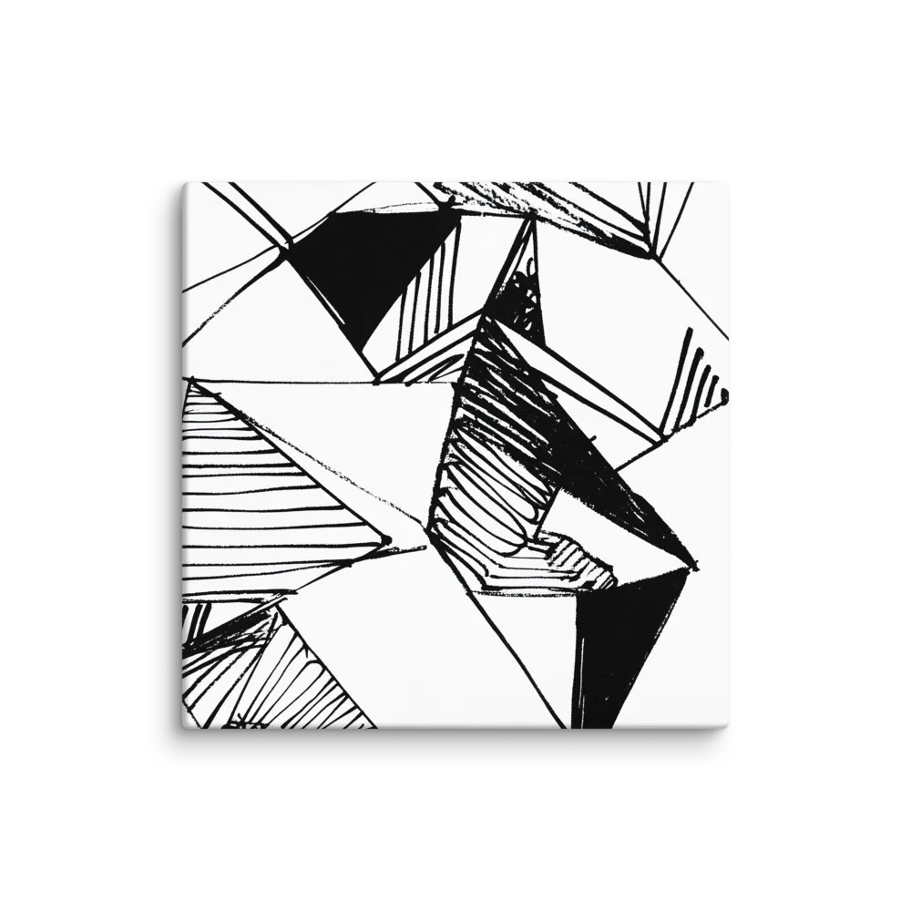 Dynamic Geometry in Ink | Canvas | 18″×18″
