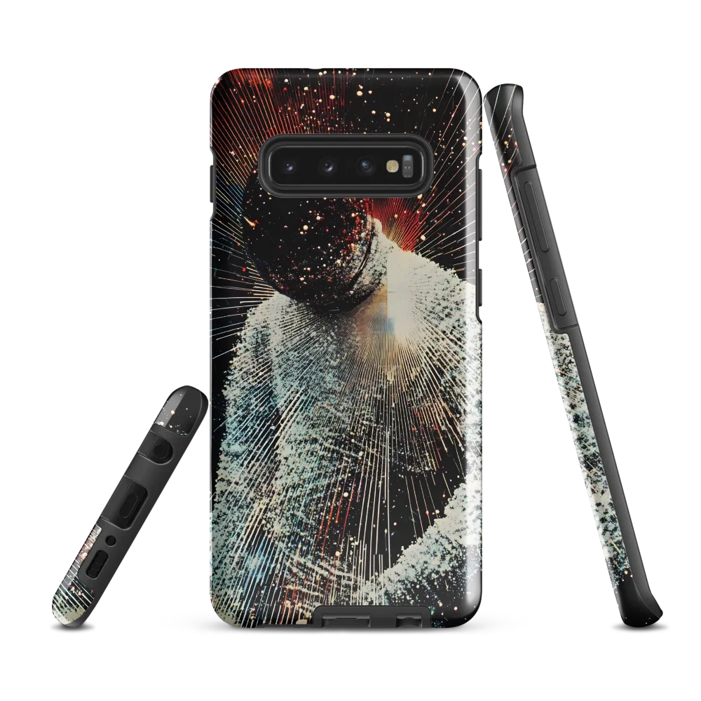 Ethereal Astronaut: A Journey Through the Cosmos | Phone Case |  S10 Plus | Tough Case | Glossy