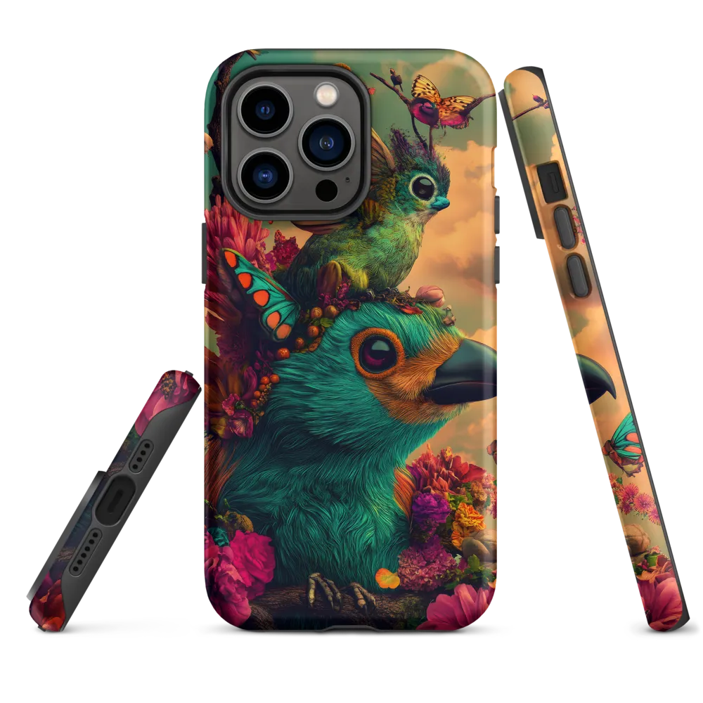 Whimsical Avian Fantasy | Phone Case |  14 Pro Max | Tough Case | Matte