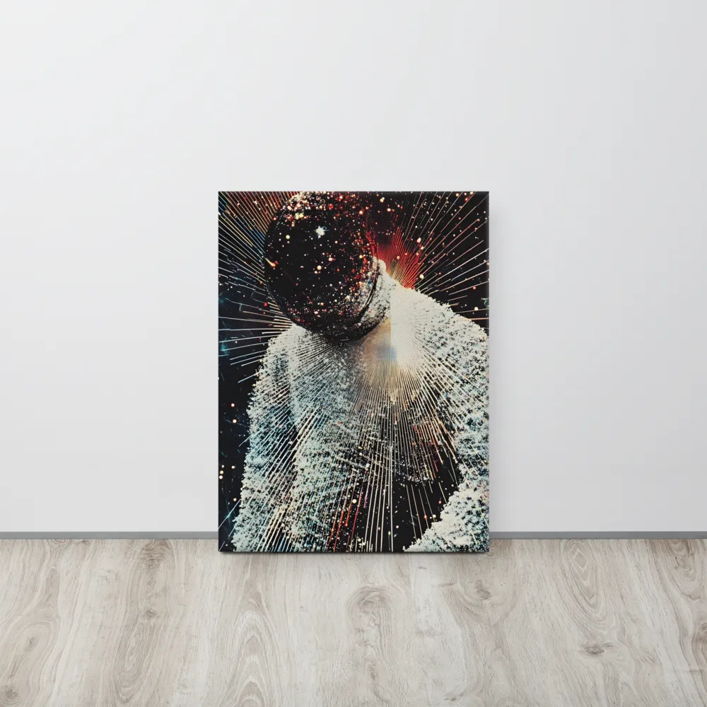 Ethereal Astronaut: A Journey Through the Cosmos | Canvas | 18″×24″