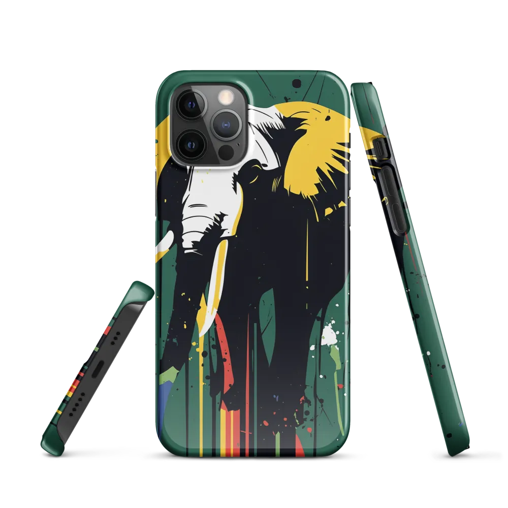 Majestic Minimalism: The Colorful Elephant