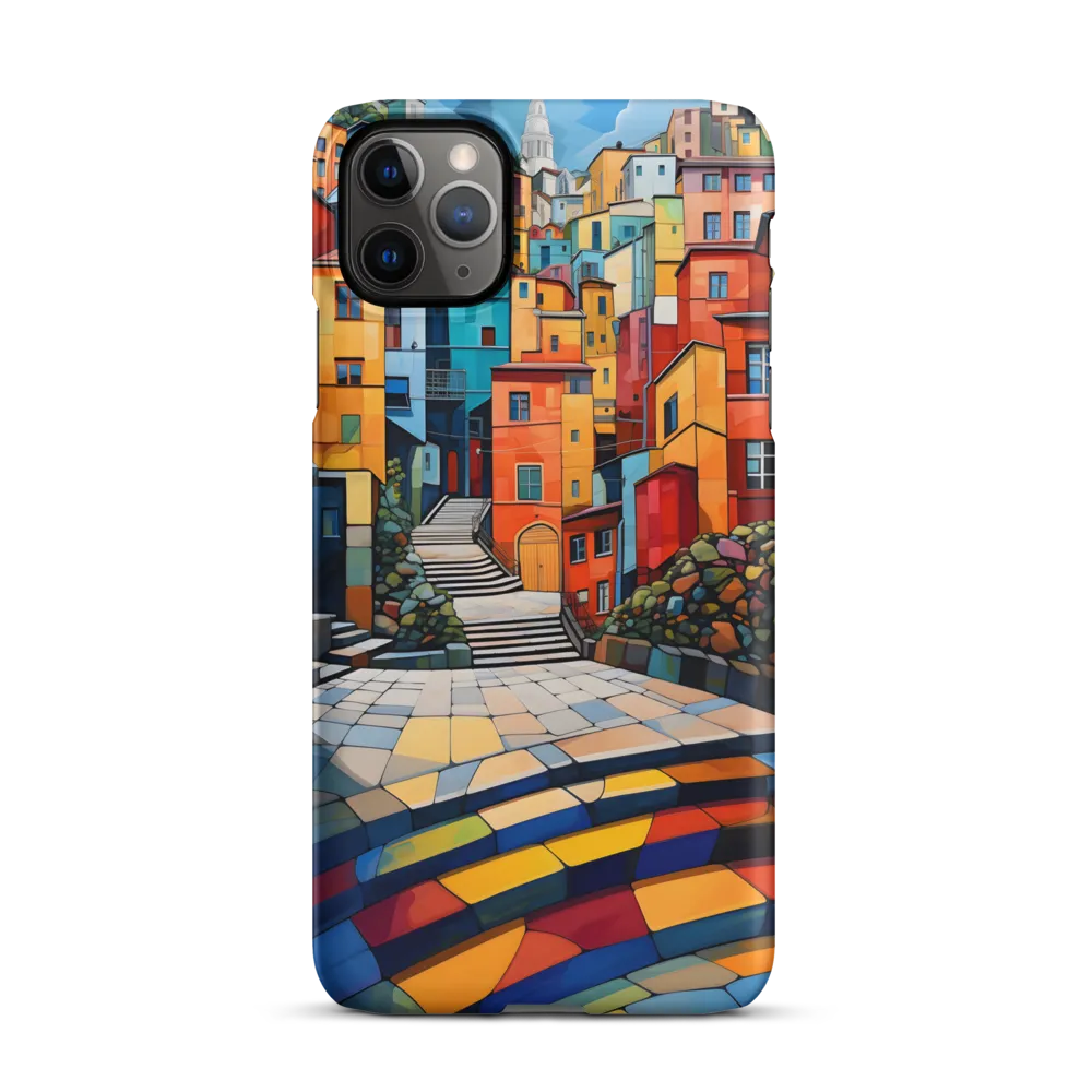 Vibrant Village: A Cubist Journey