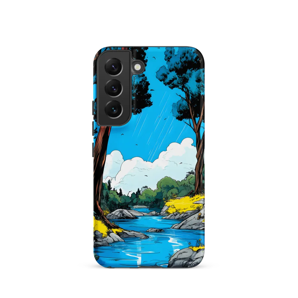 Tranquil River in a Comic Landscape