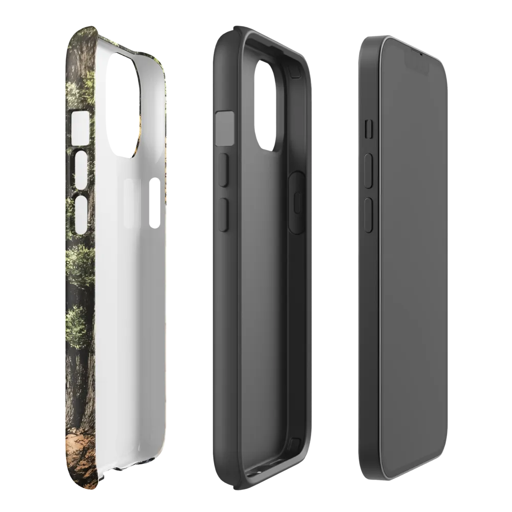 The Whispering Skull: A Surreal Encounter with Nature | Phone Case |  14 | Tough Case | Glossy