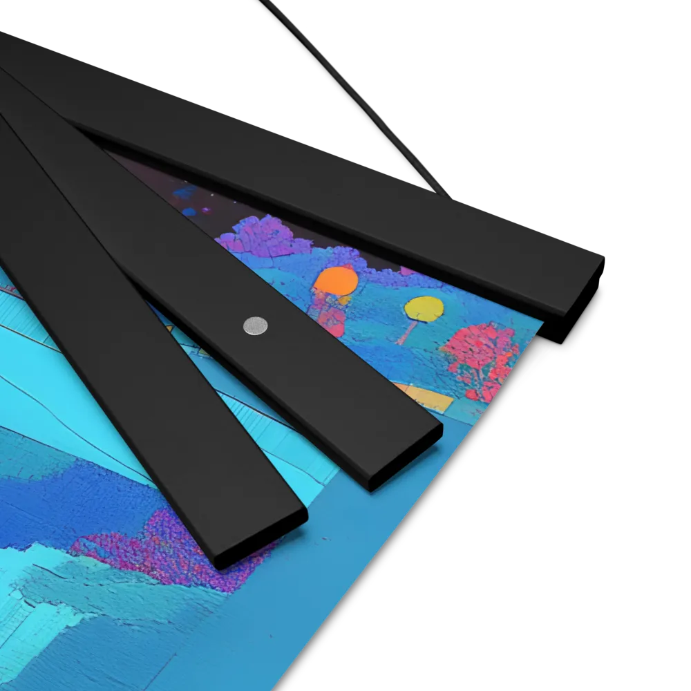Reflections of Serenity | Poster With Black Wood Hanger | 16″×16″