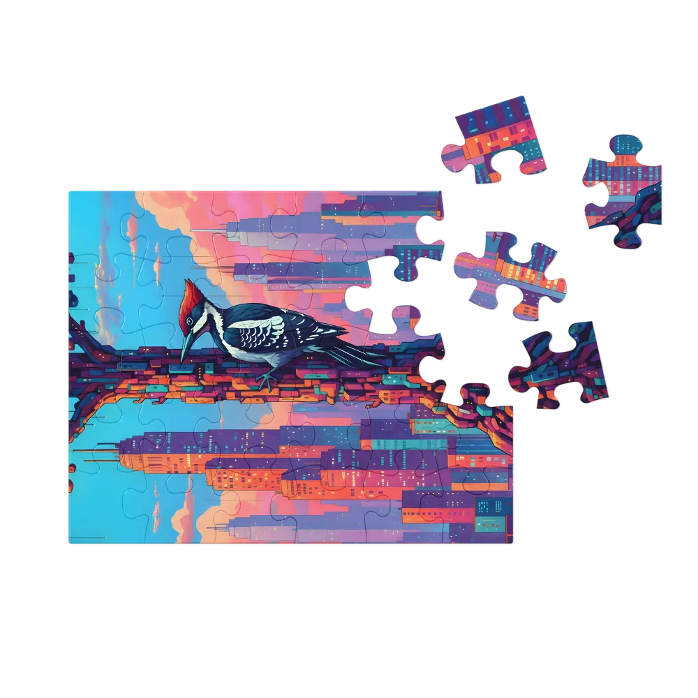 Urban Woodpecker 
 Jigsaw Puzzle in Tin Box