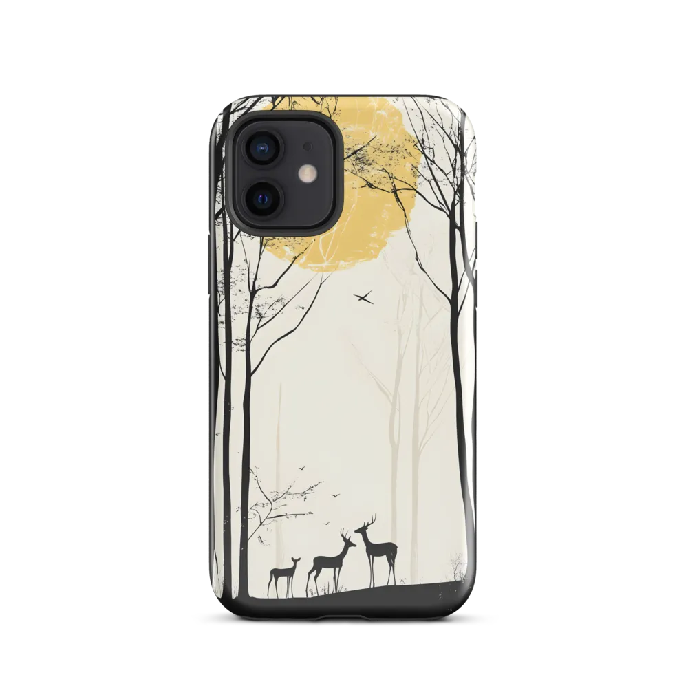 Silhouetted Serenity | Phone Case |  12 | Tough Case | Glossy