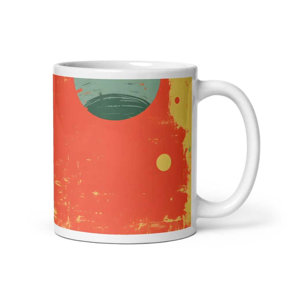 Journey to the Stars: A Retro-Futuristic Landscape | Mug with White inside | 11 oz