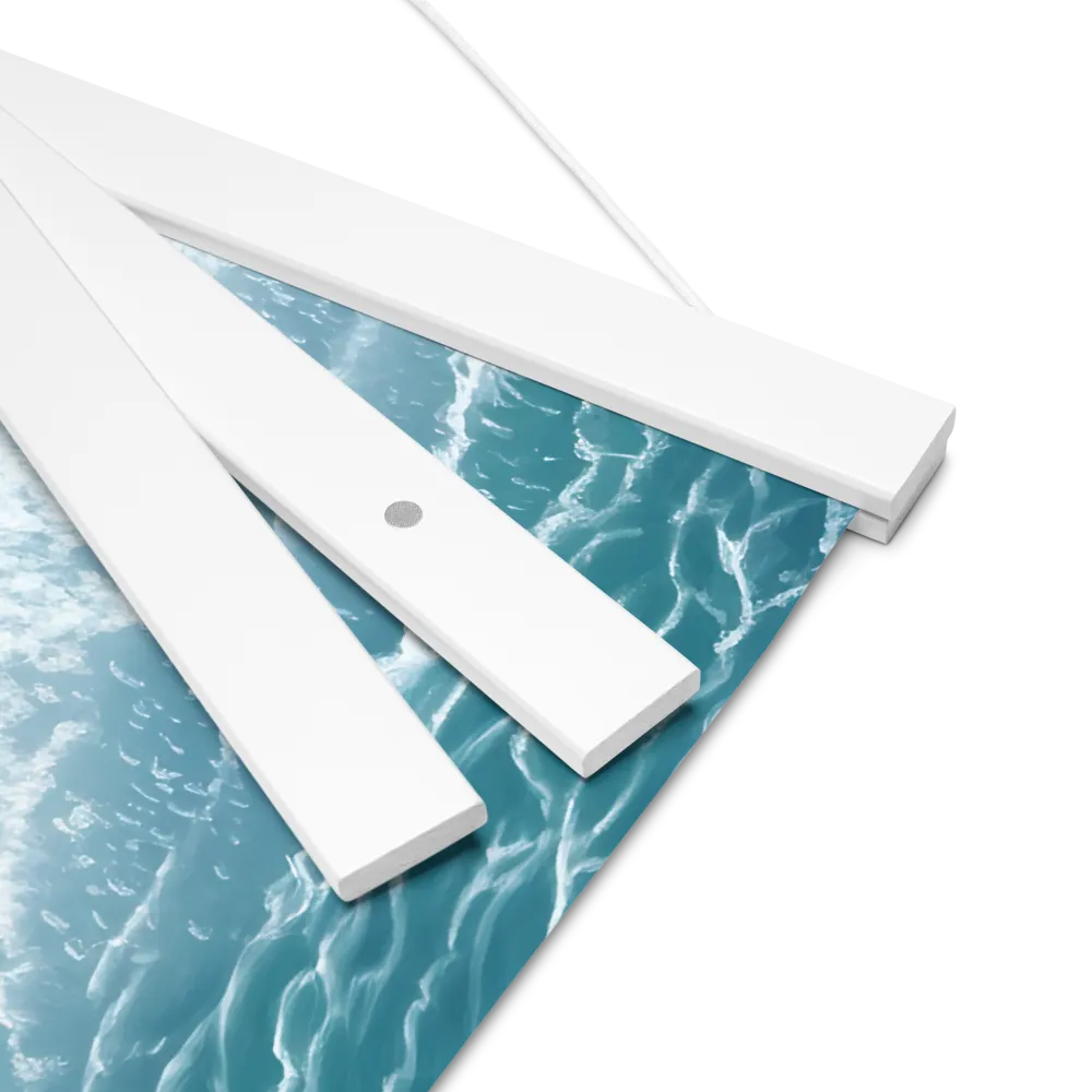 Serenity by the Shore | Poster With White Wood Hanger | 16″×16″