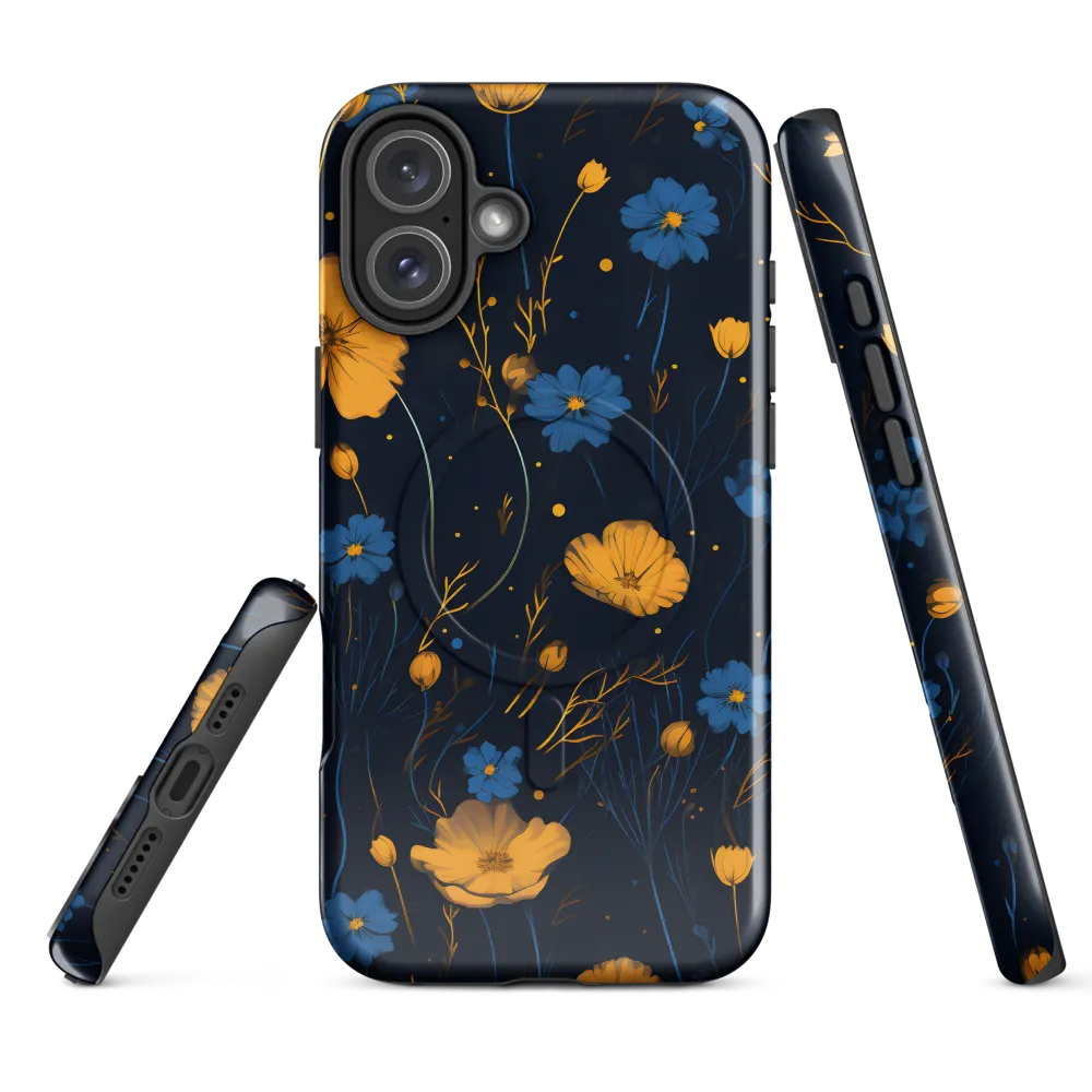 Nocturnal Blossoms | Phone Case |  16 Plus | MagSafe® Tough Case | Glossy
