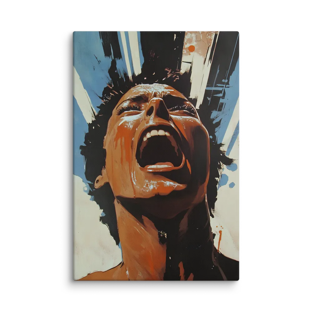 Raw Emotion: The Anguish Within | Canvas | 32″×48″