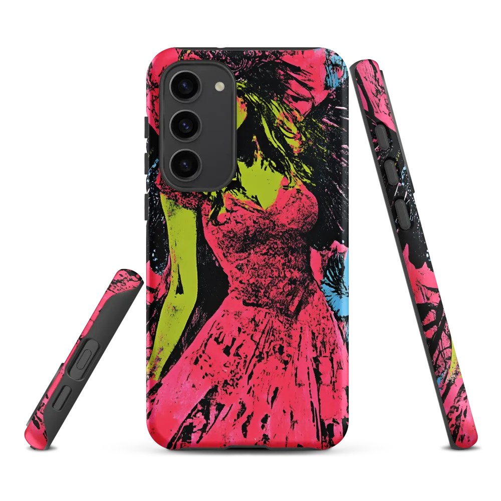 Mystical Angel in Neon Dreams