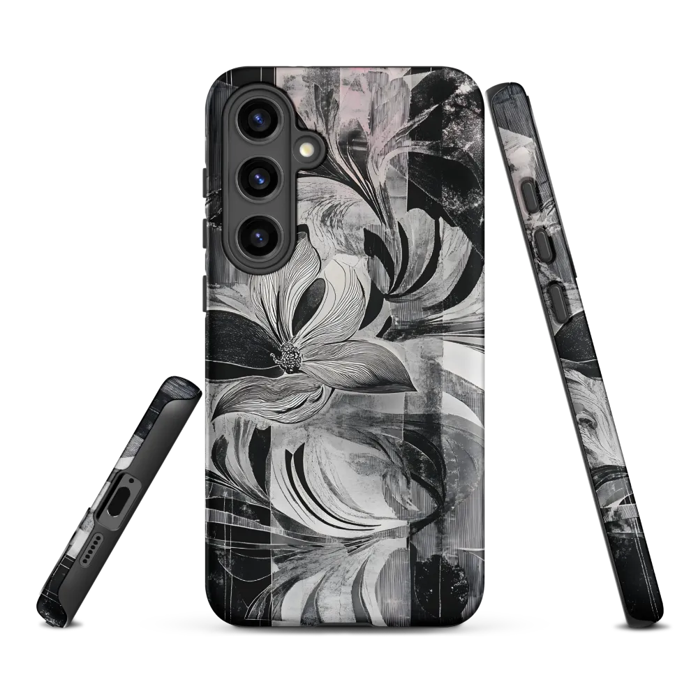 Floral Fusion in Monochrome