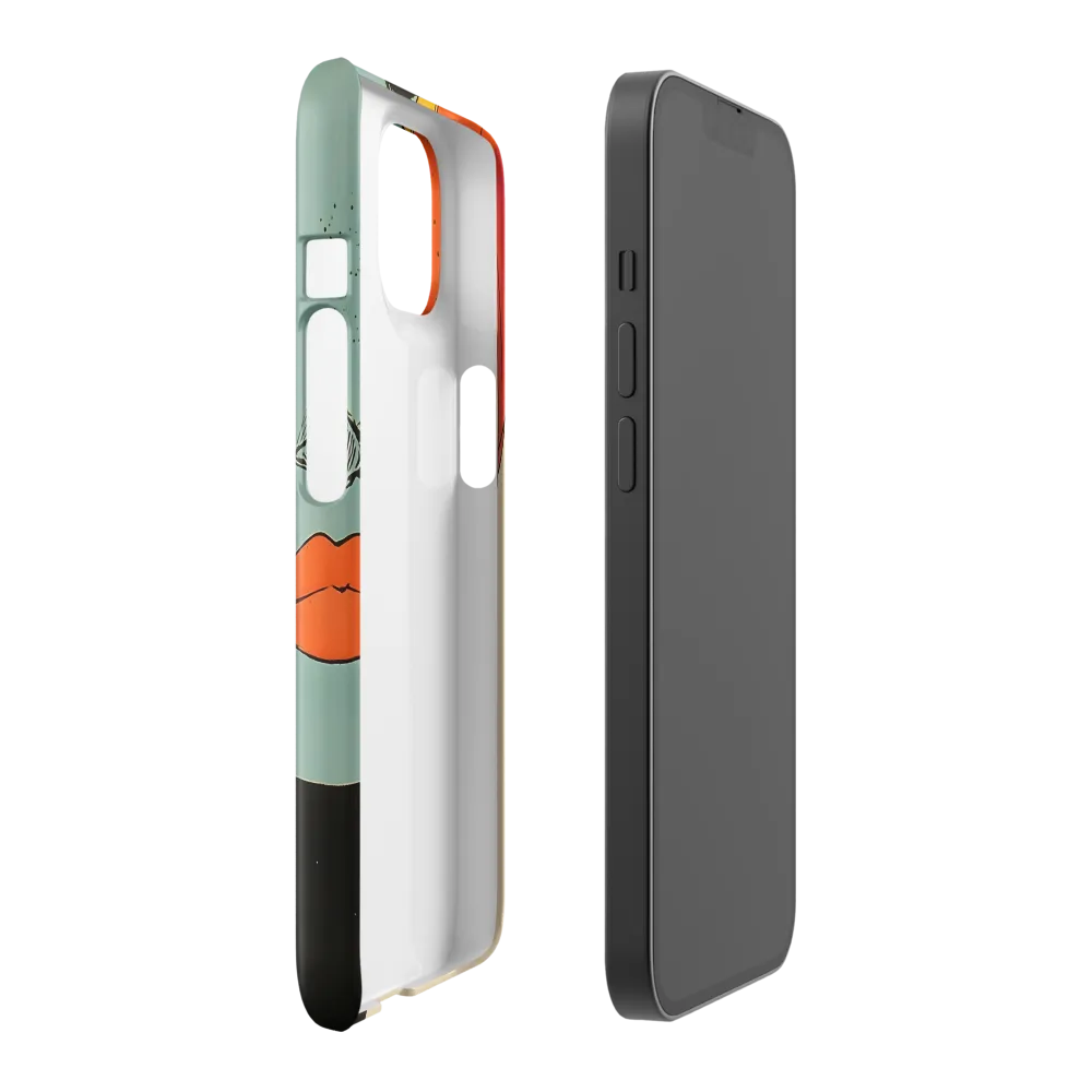 Vivid Expressions: A Portrait in Blue | Phone Case |  14 | Snap Case | Glossy