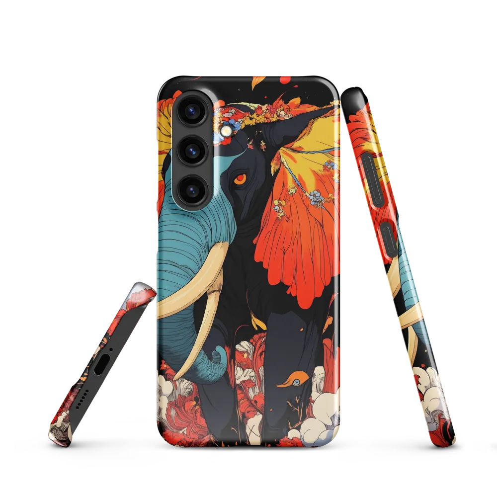 Majesty of the Floral Elephant | Phone Case |  S24 | Snap Case | Glossy
