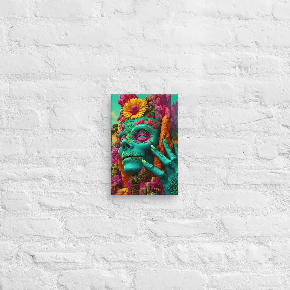 Ethereal Skull Garden | Canvas | 8″×12″