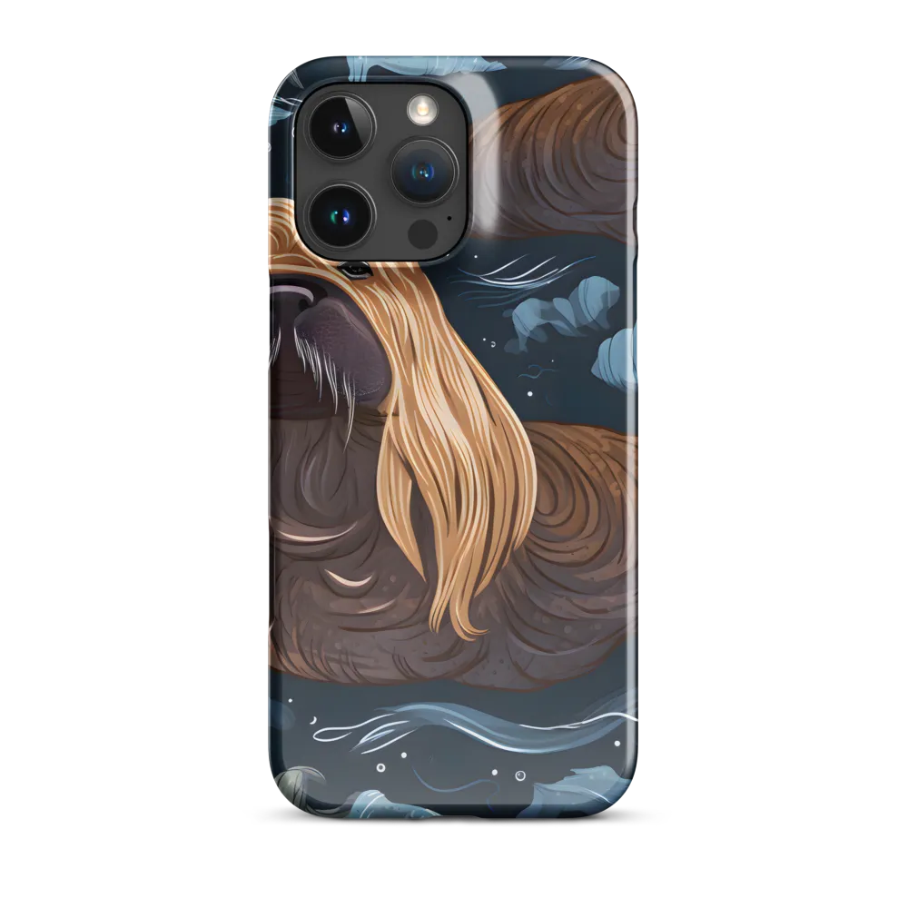 Whimsical Walruses in Deep Blue