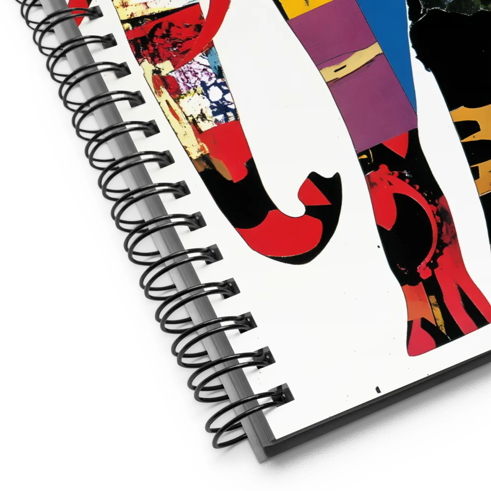 The Colorful Majesty of the Elephant | Spiral Notebook