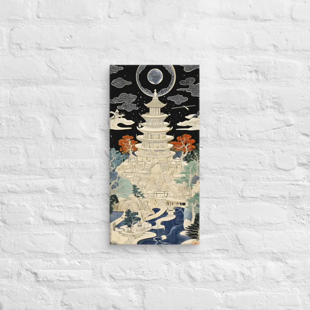 Whispers of the Pagoda | Canvas | 10″×20″
