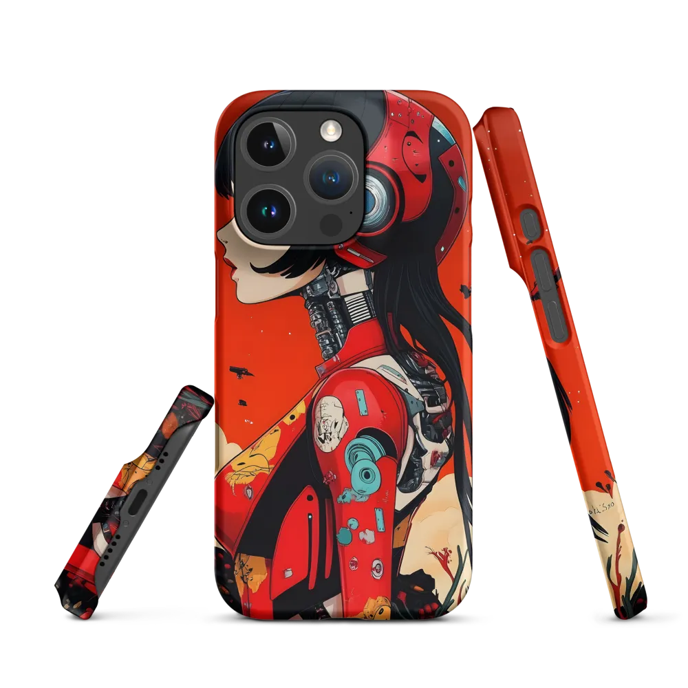 Ethereal Mechanica: A Cyberpunk Portrait | Phone Case |  16 Pro | Snap Case | Matte