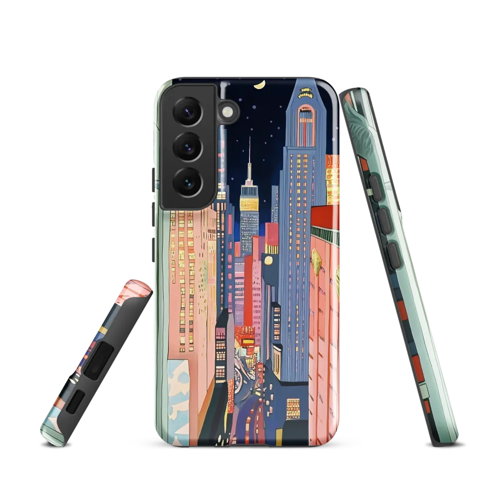 Urban Dreamscape: A Pop Art Night | Phone Case |  S22 | Tough Case | Glossy
