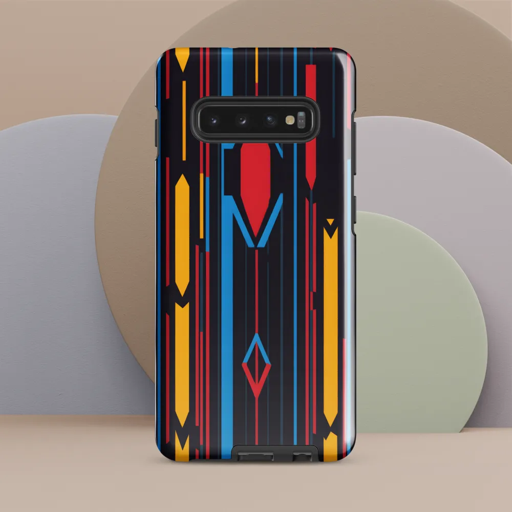 Dynamic Geometric Harmony | Phone Case |  S10 Plus | Tough Case | Glossy