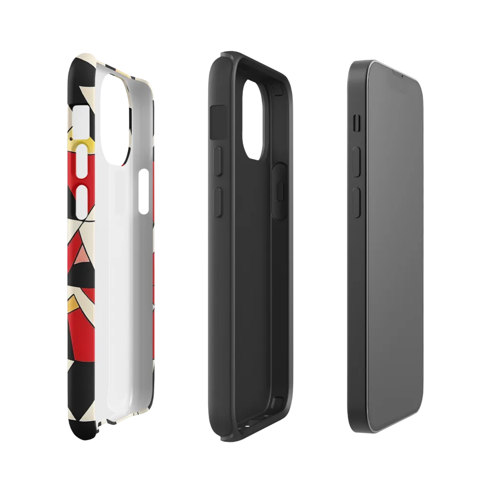 Dynamic Geometric Harmony | Phone Case |  13 mini | Tough Case | Matte