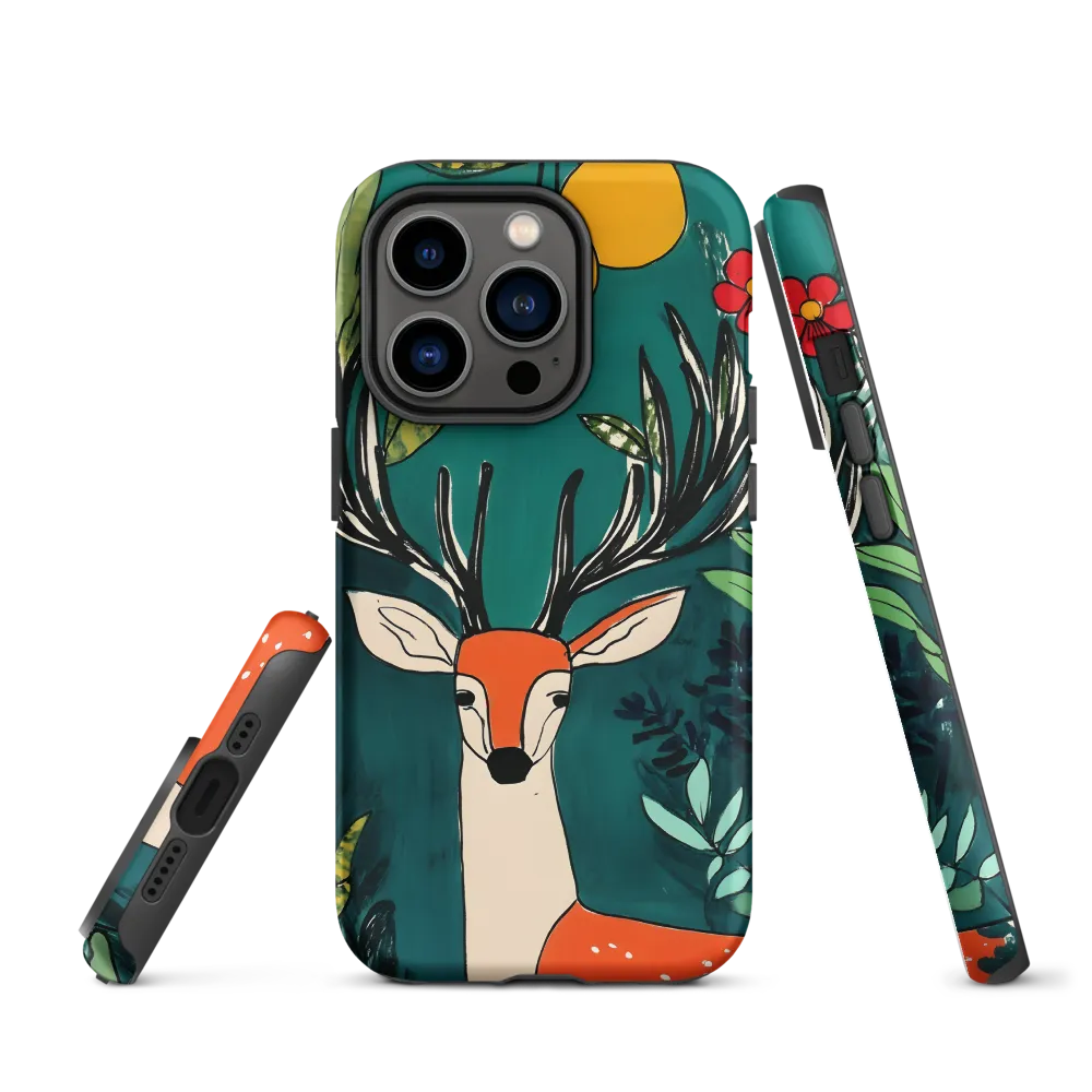Nature's Embrace: The Majestic Deer | Phone Case |  14 Pro | Tough Case | Matte