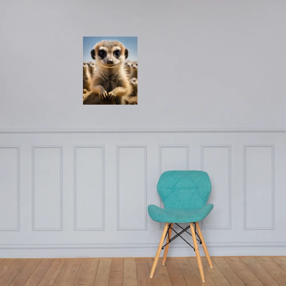 Curious Stance: The Meerkat's Gaze | Poster | 16″×20″