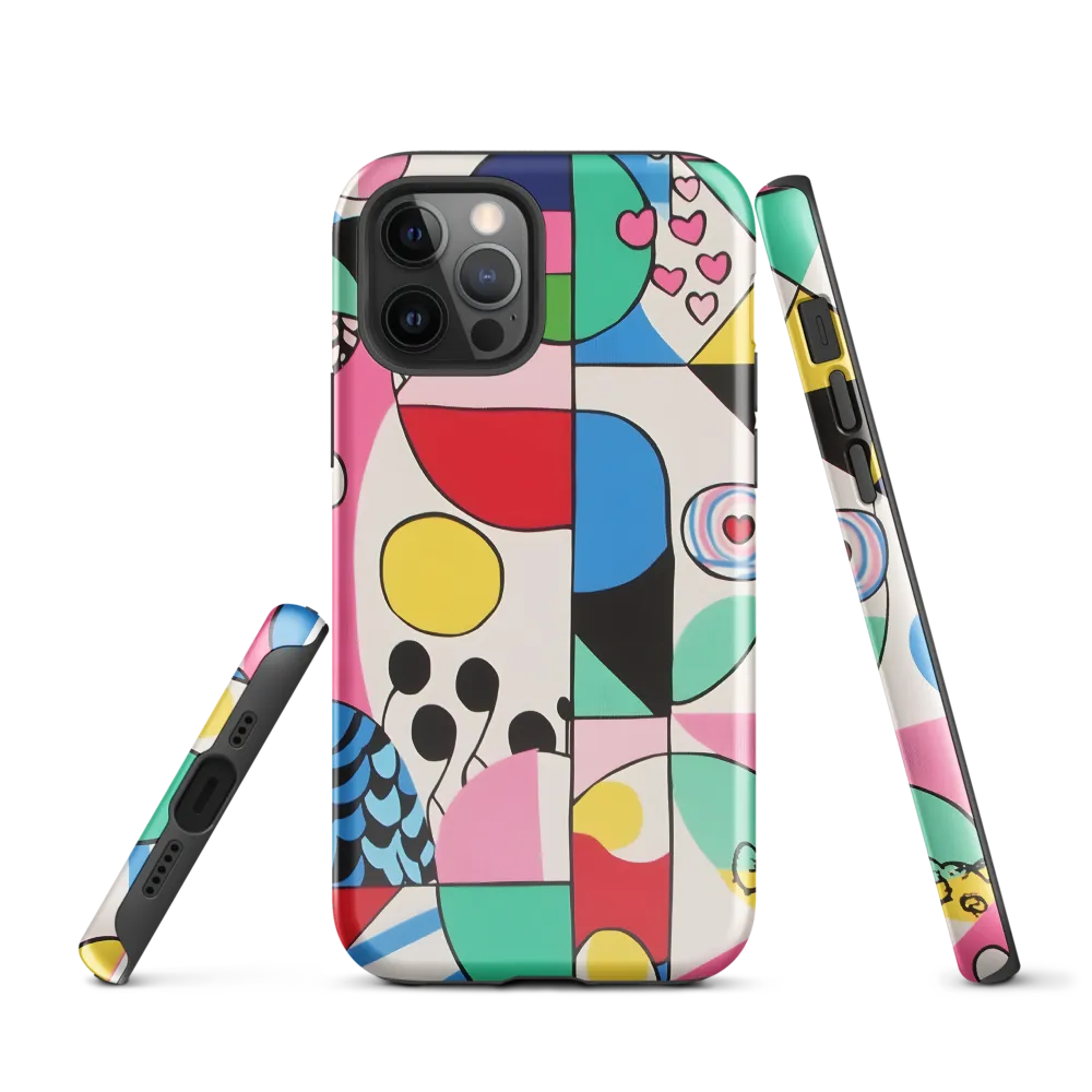 Dynamic Interplay of Shapes | Phone Case |  12 Pro | Tough Case | Glossy