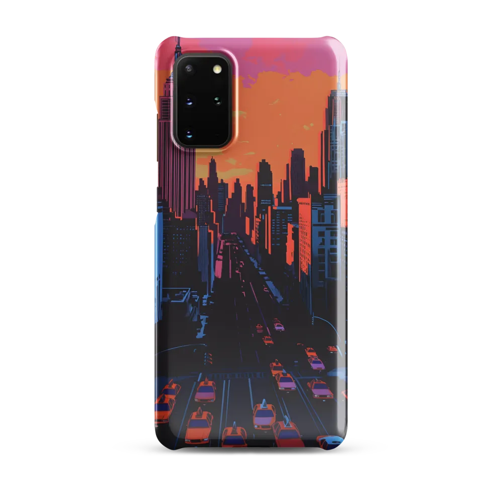 Sunset Over Skyscrapers | Phone Case |  S20 Plus | Snap Case | Glossy