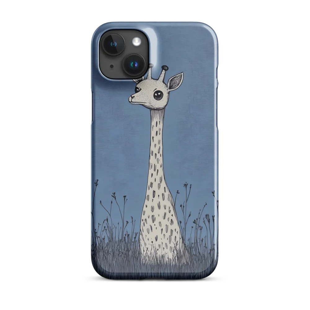 Whimsical Giraffe in Blue