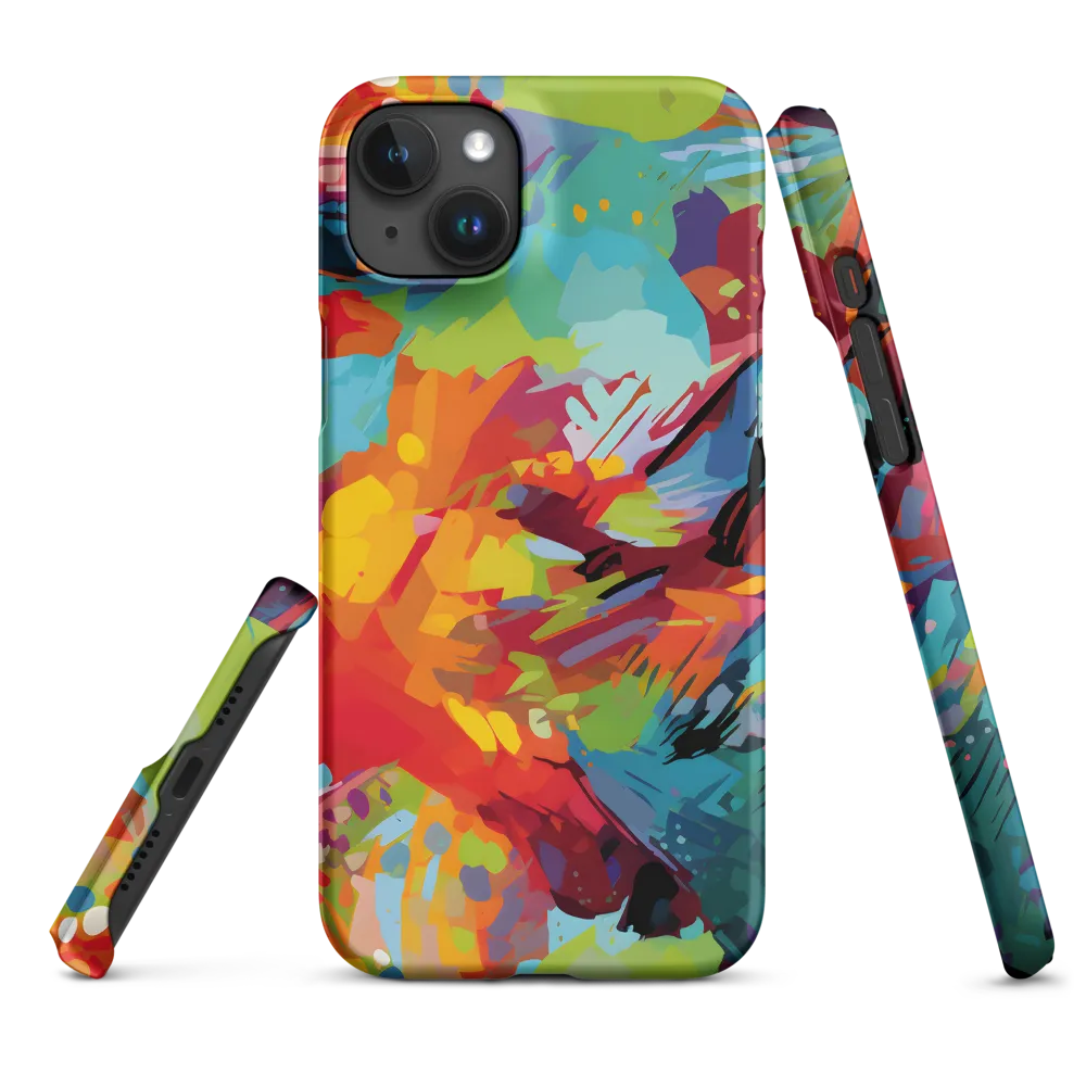 Colorful Lizard: An Abstract Adventure | Phone Case |  15 Plus | Snap Case | Matte
