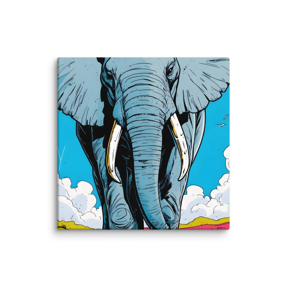 Majestic Presence: The Elephant | Canvas | 28″×28″
