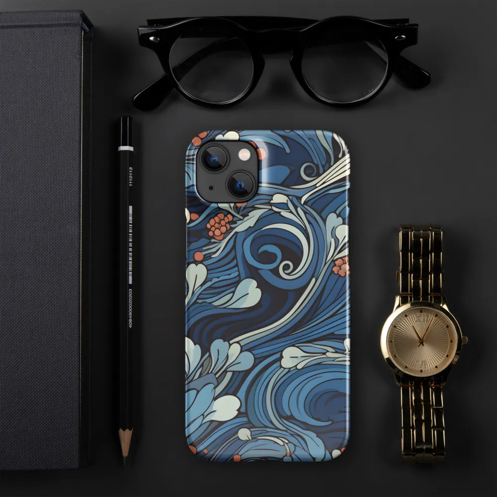 Nature's Elegance: An Oceanic Tapestry | Phone Case |  14 Plus | Snap Case | Glossy
