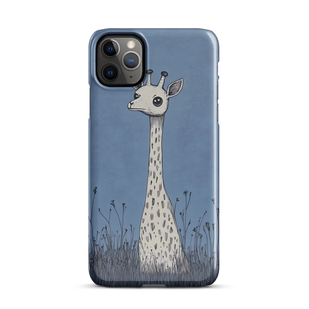 Whimsical Giraffe in Blue | Phone Case |  11 Pro Max | Snap Case | Glossy