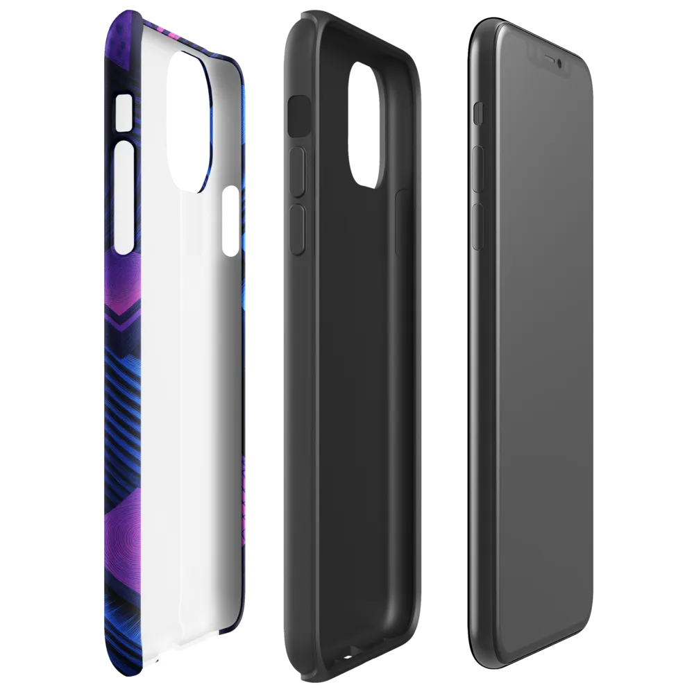 Geometric Dreams in Blue and Purple | Phone Case |  11 Pro Max | Tough Case | Glossy