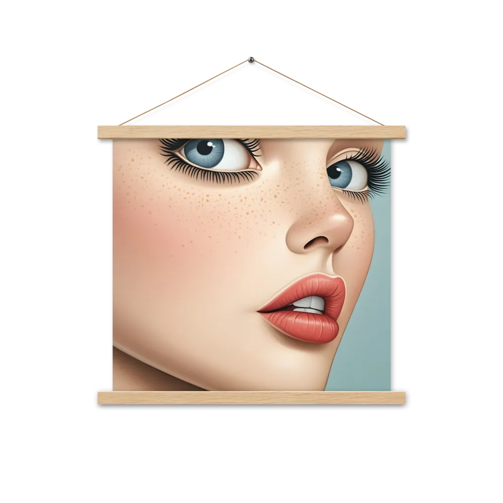 Intriguing Elegance | Poster With Oak Wood Hanger | 18″×18″
