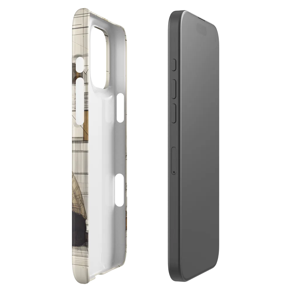 Quiet Reflections in Line | Phone Case |  16 Pro Max | Snap Case | Matte