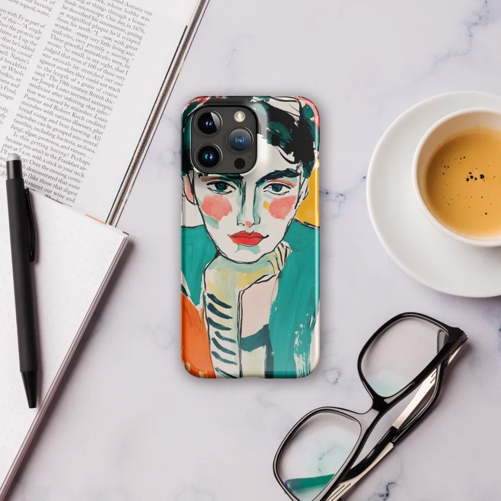 Contemplative Portrait in Bold Hues