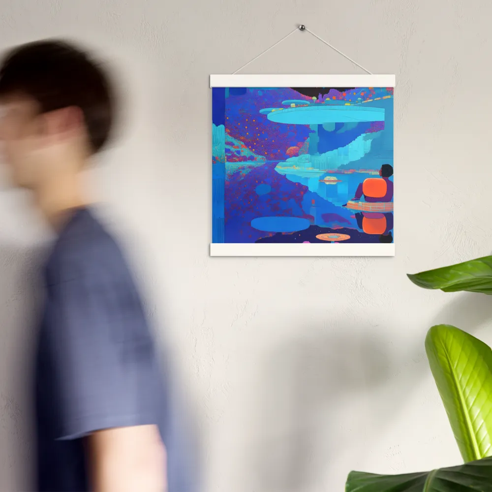 Reflections of Serenity | Poster With White Wood Hanger | 12″×12″
