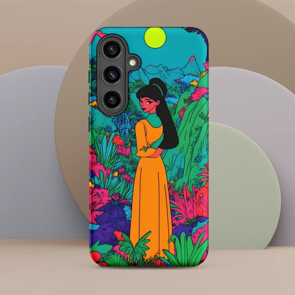 Ethereal Serenity in a Psychedelic Landscape